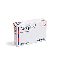 Амарил таблетки 1 мг 30 шт