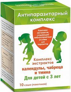 Антипаразитарный комплекс для детей с 3 лет, саше-пакет 10 шт