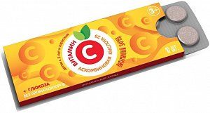 Аскорбиновая кислота с глюкозой Премиум таблетки 100 мг 10 шт