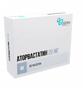 Аторвастатин 20мг №90 табл ппо Озон