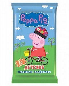 Авангард Пеппа Пиг Влажные Детские Салфетки 20 штук *3