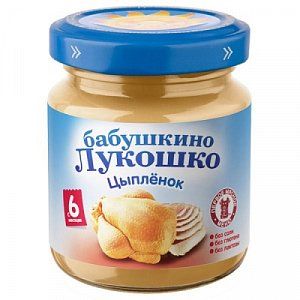 Бабушкино лукошко Пюре цыпленок с 6 мес 100 г
