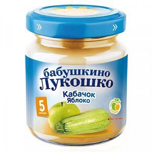 Бабушкино лукошко Пюре кабачок яблоко с 5 мес 100 г
