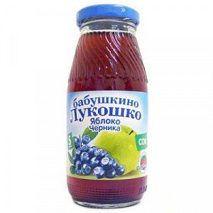 Бабушкино лукошко Сок яблоко и черника с 5 мес 200 мл