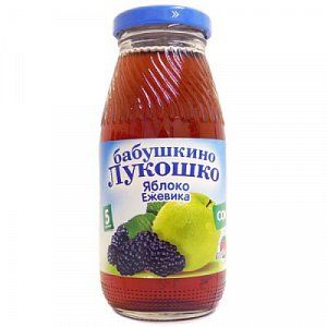 Бабушкино лукошко Сок яблоко и ежевика с 5 мес 200 мл