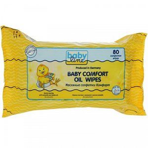 Babyline Масляные салфетки Комфорт 80 шт