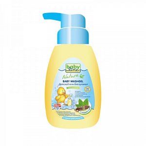 Babyline Nature Гель для купания с мятой и солодкой 260 мл, с дозатором