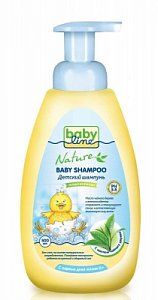 Babyline Nature Шампунь для младенцев с маслом чайного дерева 500 мл с дозатором