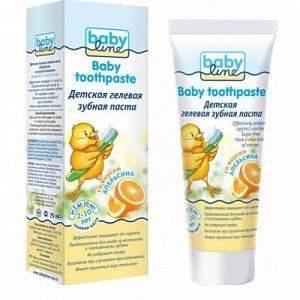 Babyline Зубная паста апельсин для детей с 2-10 лет 75 мл