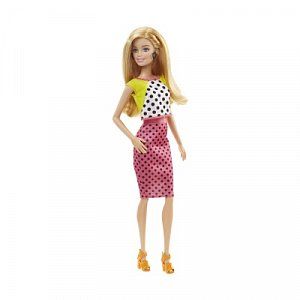 Barbie Кукла 13 Polka Dot Dress Fashionistas Игра с модой DGY62