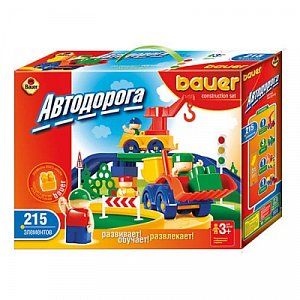 Bauer Конструктор 250 Автодорога 215 элементов