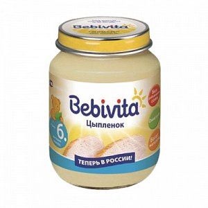 Bebivita Пюре Цыпленок 100 г с 6 мес