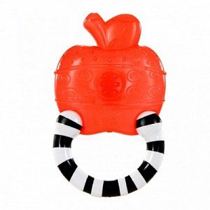 Bright Starts Мягкий прорезыватель Полосатое колечко Яблоко