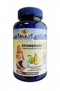 Бромелайн Яблочный вкус таблетки 555 мг 90 шт