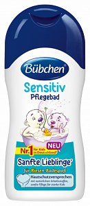 Bubchen Средство для купания Ласковое и нежное с чувствительной кожей 200 мл для детей с 3 лет