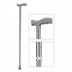 BWell Трость классическая опорная WR-411 Серебро