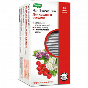 Чай Эвалар Био для сердца и сосудов фильтр-пакетики 20 шт