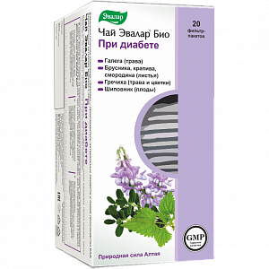Чай Эвалар Био при диабете фильтр-пакетики 20 шт