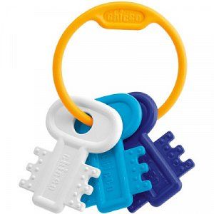 Chicco Игрушка-прорезыватель Ключи синие 3м+