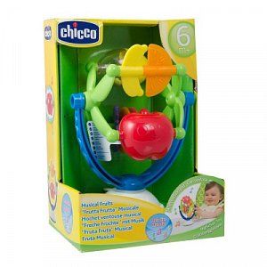 Chicco Игрушка на присоске Музыкальные фрукты 6м+