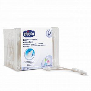 Chicco Ватные палочки с ограничителем 88 шт