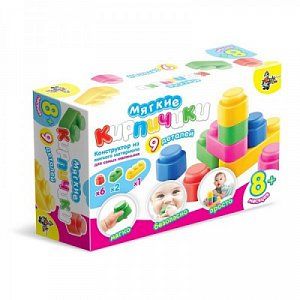 Десятое Королевство 01582 Конструктор Мягкие Кирпичики 9 Деталей