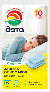 ДЭТА Пластина для фумигатора от комаров 10 шт