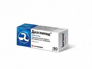 Диаглинид таблетки 1 мг 30 шт