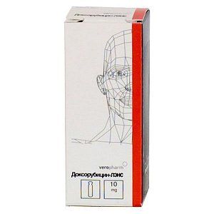 Доксорубицин лиофилизат для приготовления раствора для внтурисосудистого и внутрипузырного введения 10 мг