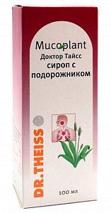 DrTheiss Сироп с подорожником без сахара 100 мл