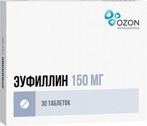 Эуфиллин таблетки 150 мг 30 шт Озон