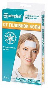 Extraplast Пластырь от головной боли 5х12 см 2 шт