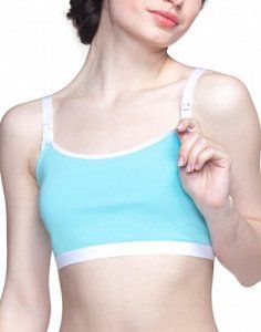 Фэст Майка укороченная для кормящих женщин 03905 р96-102 (158,164), бирюза