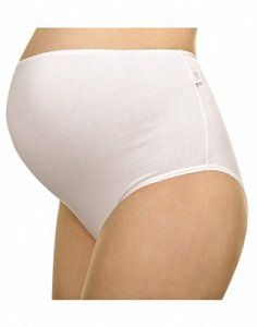 Фэст Трусы дородовые 40005 р158,164-100-106, 108, Серый меланж/Белый