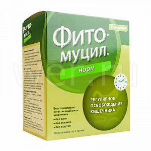 Фитомуцил Норм порошок для приема внутрь 5 г пакетики 30 шт