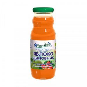 Fleur Alpine Organic Сок Яблоко и шиповник с 5 мес 200 мл