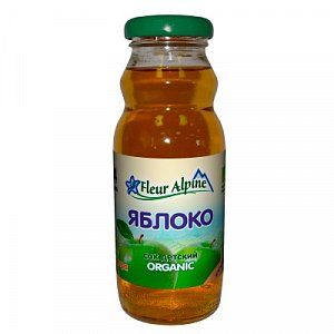 Fleur Alpine Organic Сок Яблоко осветленный с 4 мес 200 мл
