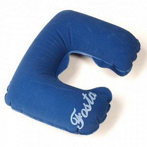 Fosta Подушка надувная с вырезом под голову F8051 синяя, 37 х 25 см