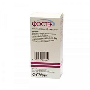 Фостер аэрозоль для ингаляций дозированный 100 мкг+6 мкг 120 доз