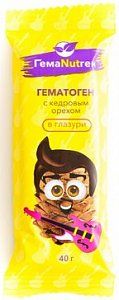 Гематоген в глазури с кедровым орехом 40г Гемаnutген