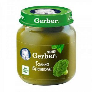 Gerber Пюре Брокколи с 4 мес 130 г