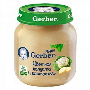 Gerber Пюре Цветная капуста и картофель 5 мес 130 г
