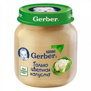Gerber Пюре Цветная капуста с 4 мес 130 г