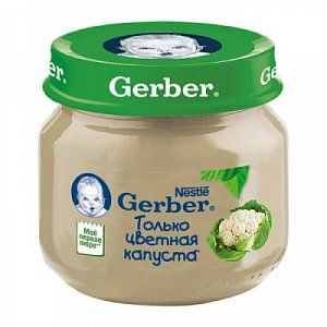 Gerber Пюре Цветная капуста с 4 мес 80 г