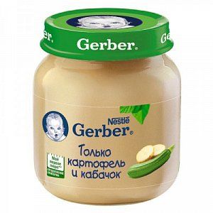 Gerber Пюре Картофель кабачок с 4 мес 130 г