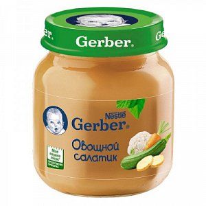 Gerber Пюре Овощной салатик с 4 мес 130 г