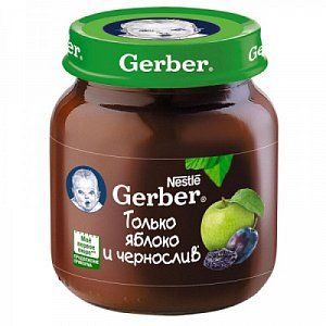 Gerber Пюре Яблоко и чернослив с 5 мес 130 г