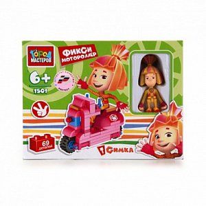 Город Мастеров BB-1501-R Конструктор Фиксики Мотороллер Симки 69 Детали