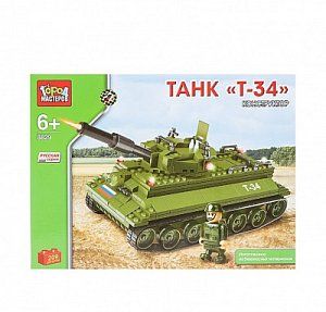 Город Мастеров ВВ-8829-R Конструктор Танк Т-34 209 Деталей