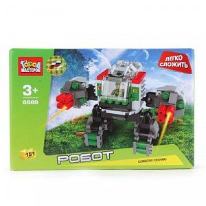 Город Мастеров ВВ-8889-R Конструктор Робот Легко Сложить 151 Деталь